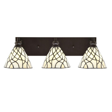 Edge 3 Light Sand Hill Art Vanity Light by Toltec - 1163-ES-9115
