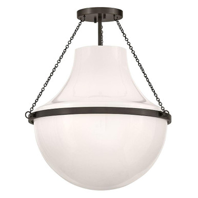 Collins 12W 1 LED Medium Semi Flush Mount 22.75 Inch Tall by Hinkley - 46893
