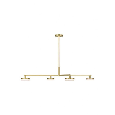 Khan 30W 4 LED Large Chandelier 34 Inch Wide by Visual Comfort Studio - SLC1084