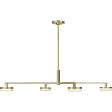 Khan 30W 4 LED Large Chandelier 34 Inch Wide by Visual Comfort Studio - SLC1084