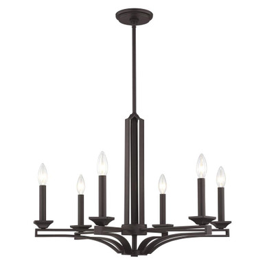 Trumbull 6 Light Medium Chandelier by Livex - 40056