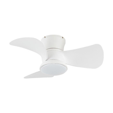 Starshine Street 3 Blade Flush Ceiling Fan with Light Kit 31 Inch Wide by BSH - 2615-BEL-1376021