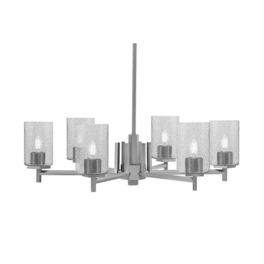 Franklin 6 Light Chandelier 8.25 Inch Tall and 28 Inch Wide by Toltec - 1206-825-28