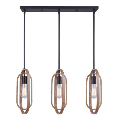 Dilan 3 Light Mini Pendant by Canarm Inc - IPL1078A03BKB