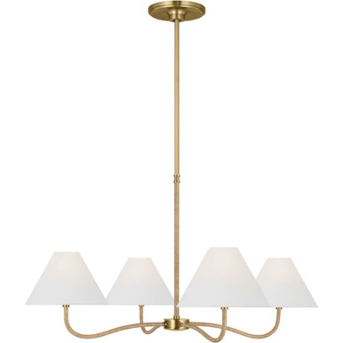 Laguna 4 Light Oversized Chandelier by Visual Comfort Studio - CC1704BBS