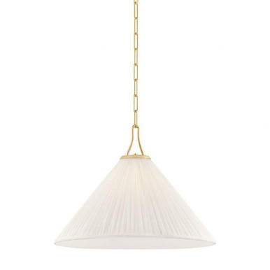 Merida 1 Light Pendant 16.5 Inch Tall and 22 Inch Wide by Mitzi - H1076701L-AGB