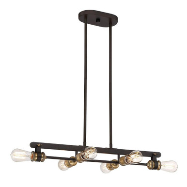 Miles 6 Light Large Chandelier by Designers Fountain - 91086-vb