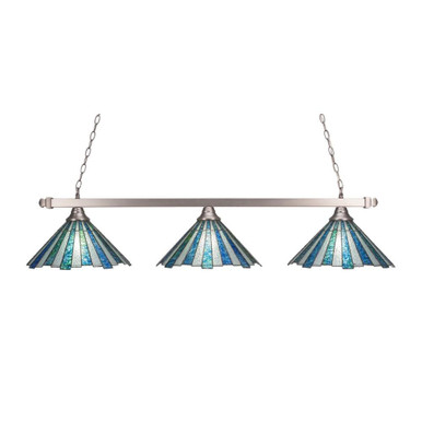 3 Light Large Pendant 12 Inch Tall by Toltec - 803-BN-932