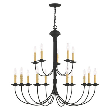 Heritage 15 Light Oversized Chandelier by Livex - 4460-04