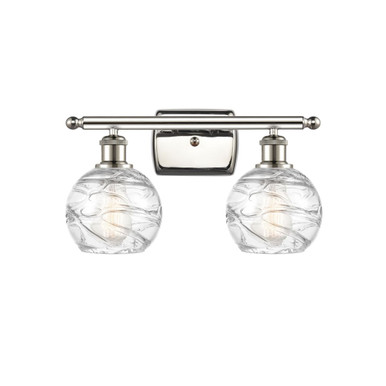 Athens Deco Swirl 2 Light Bath Vanity 9.13 X 15.88 Inch Wide by Innovations - 516-2W-G1213-6