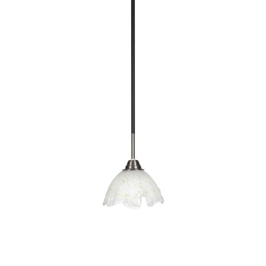 Paramount 1 Light Gold Ice Glass Small Pendant by Toltec - 3401-MBBN-755