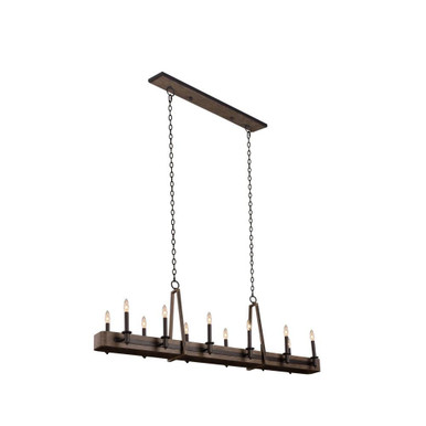 Duluth 12 Light Island Small Pendant by Kalco - 508962SZ