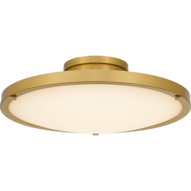 Donne 25W LED Semi Flush Mount 5 Inch Tall and 15.75 Inch Wide by Quoizel - QSF6784