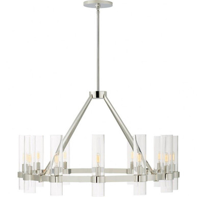 Presidio 12 Light Oversized Chandelier by Visual Comfort Signature - S5680