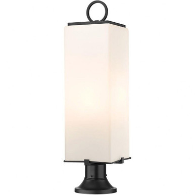 Sana 3 Light Outdoor Pier Mount 28.5 x 8.25 Inch by Z-Lite - 593PHBR-553PM-BK
