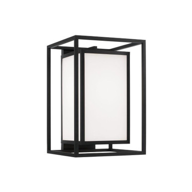Aiden 1 Light Outdoor Wall Lantern 11 Inch Wide by Capital - 953112BK