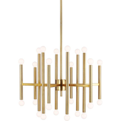 Beckham Modern 24 Light Large Chandelier by Visual Comfort Studio - TC10624