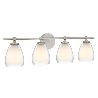 Vivienne 15W 4 LED Bath Vanity 9 Inch Tall and 32 Inch Wide by Quoizel - VIV8632BN