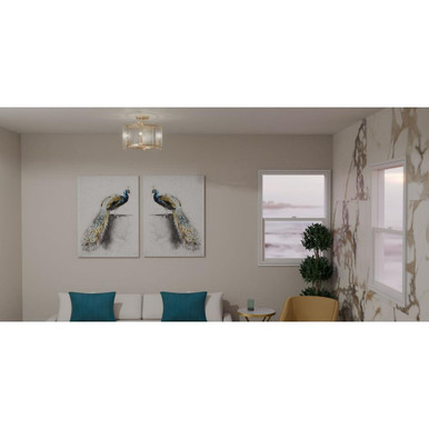 Andrew Newydd 4 Light 15.7 Inch Wide Semi Flush Mount by Bailey Street Home - 71-BEL-5173333