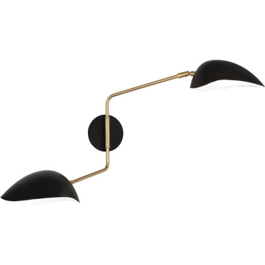 Rico Espinet Racer 2 Light Wall Light by Robert Abbey - 1528