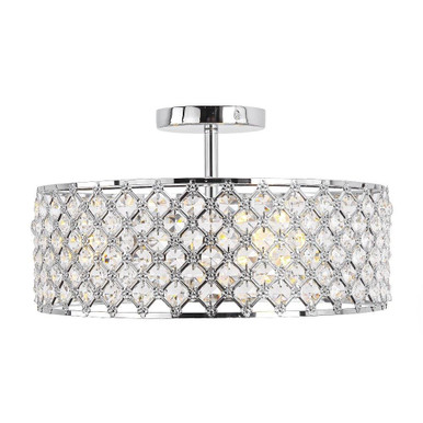 3 Light Semi Flush Mount 4 Inch Tall and 15 Inch Wide by BSH - 2615-BEL-5329369
