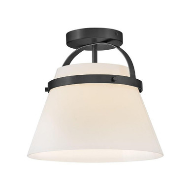 Tori 12W 1 LED Medium Semi Flush Mount 11 Inch Tall X 12 Inch Wide by Lark - 83051