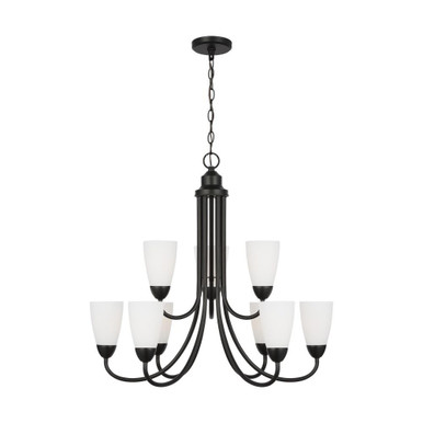 Seville 9 Light Chandelier 27.13 x 28.88 Inches Wide by Generation - 3120209-112