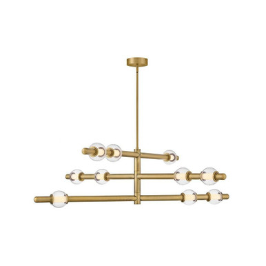 Saxon 50W LED Large Chandelier 14.25 Inch Tall and 50 Inch Wide by Hinkley - 48336LCB