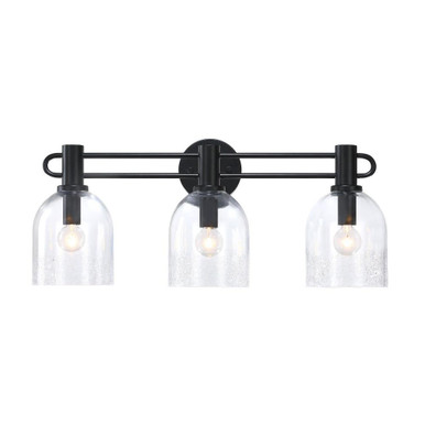 Astra 3 Light Bath Vanity 10.75 Inch X 24 Inch Wide by Designers Fountain - D343C-3B-MB