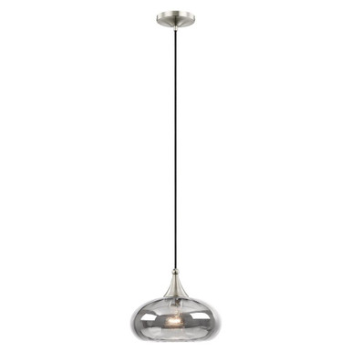 Art Glass 1 Light Small Pendant 10.5 Inch Tall by Livex - 40603-91