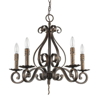 Lydia 5 Light Medium Chandelier by Acclaim - IN11410R