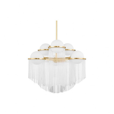 Celestial 6 Light Large Chandelier by Corbett - 398-32-AGB