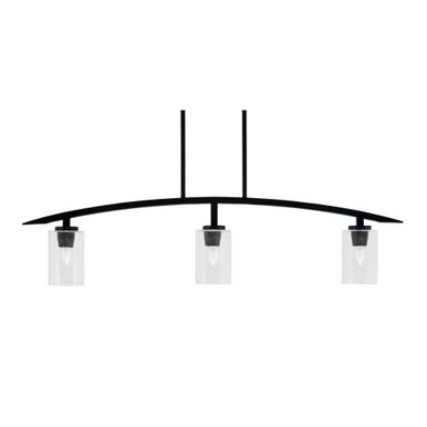 Kurve 3 Light Island Pendant 10.25 Inch Tall by Toltec - 3736-MB-34