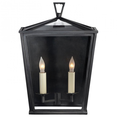 Darlana 2 Light Small Outdoor Wall Lantern by Visual Comfort Signature - CHO 2040BZ