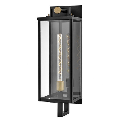 Catalina 12W 1 LED Light Outdoor Wall Lantern by Hinkley - 23014BK
