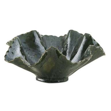 Verdant Bloom Outdoor Bowl 13.8 Inch Tall and 14.5 Inch Wide by uttermost - 18252