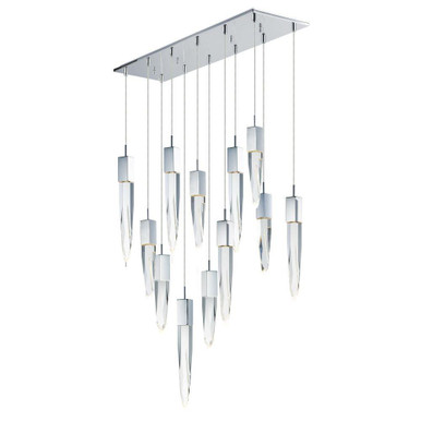 Quartz 72W 12 LED Light Oversized Pendant by ET2 - E31248-20