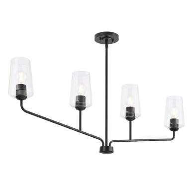 Celino 4 Light Linear Chandelier 21.5 Inch Tall and 5 Inch Wide by Progress - P400441