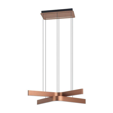 Folcino 31W 2 LED Pendant 4.8 Inch Tall and 17.13 Inch Wide by Eglo - 901864A