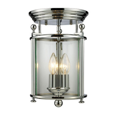 Wyndham 3 Light 8.5 Inch Wide Flush Mount by Z-Lite - 134F