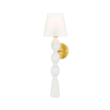 Indra 1 Light Wall Sconce 24.75 Inch Tall and 7 Inch Wide by Mitzi - H1021101-AGB