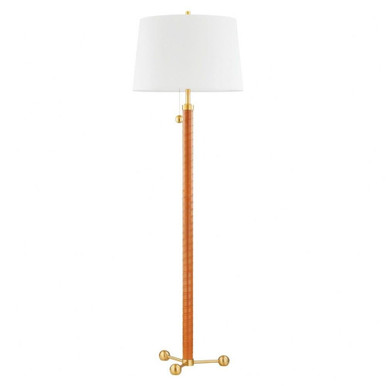 Wharton 2 Light Floor Lamp 69.5 x 21.75 Inches by Hudson Valley - L6170-AGB