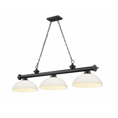 Cordon 3 Light Billiard 13.5 x 14 Inch by Z-Lite 2306-3MB-DMO14 - 2306-3MB-DMO14