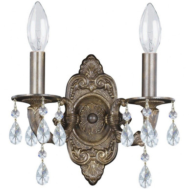 Paris Market 2 Light Candle Style Wall Sconce by Crystorama - 5022