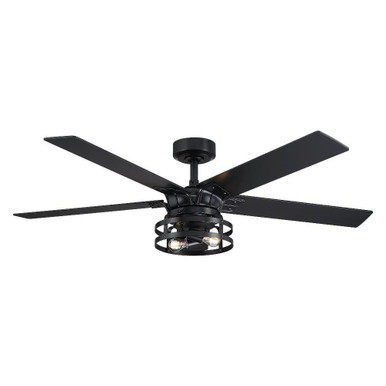 Lustrous Loop 5 Blade Ceiling Fan with Light Kit 52 Inch Wide by BSH - 2615-BEL-1375997
