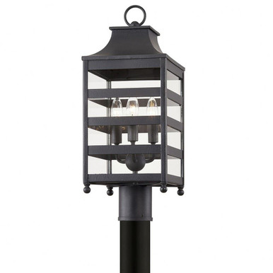 Olive Mill 3 Light Post Mount in Modern Style 7.5 x 21.75 Inches by BSH - 154-BEL-4218118