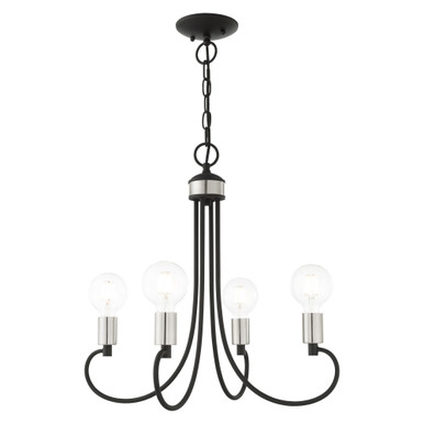 Bari 4 Light Small Chandelier by Livex - 42924