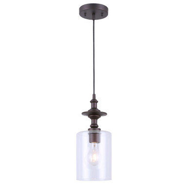York 1 Light Mini Pendant by Canarm Inc - IPL276B01ORB