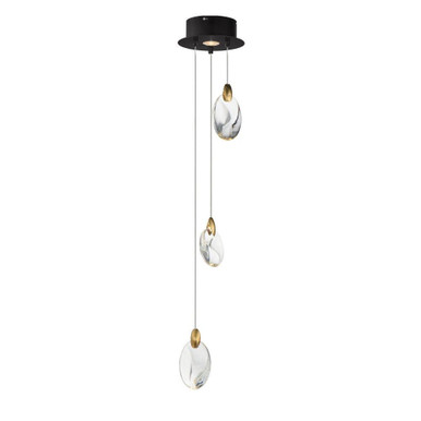 Pebble 39W 3 LED Small Pendant by ET2 - E11073-122BKPG