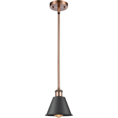 Smithfield 1 Light Industrial Pendant by Innovations - 516-1S-AC-M8-BK